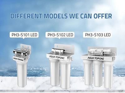 UV LED 3 giai đoạn Pr 4 giai đoạn dưới hệ thống lọc nước bồn rửa để uống